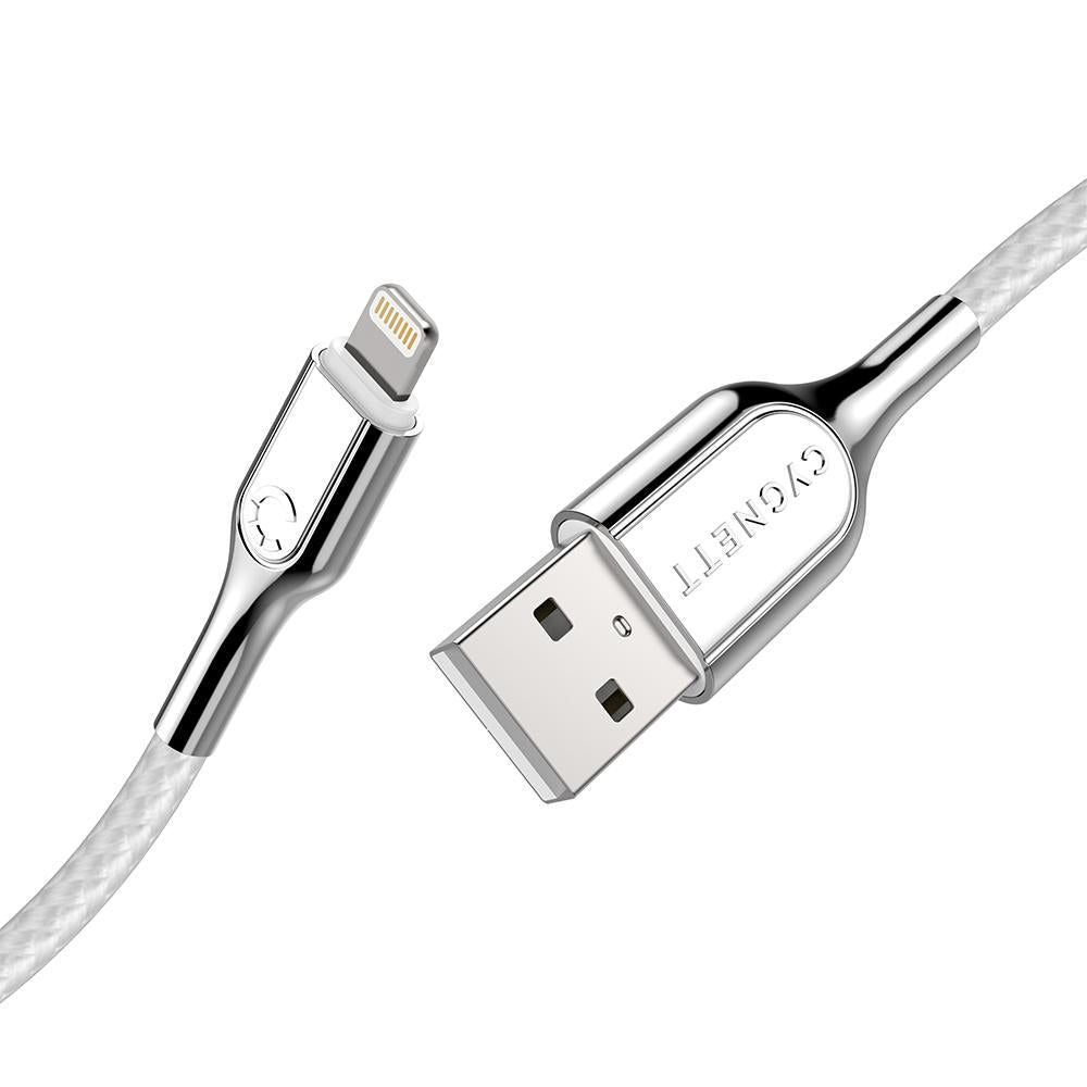 CY2685PCCAL - Cygnett Armored Lightning to USB-A Cable 1M - White | Tech Supply Shed