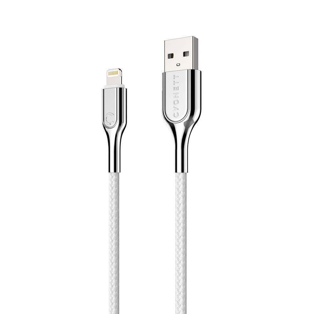CY2686PCCAL - Cygnett Armored Lightning to USB-A Cable 2M -White | Tech Supply Shed