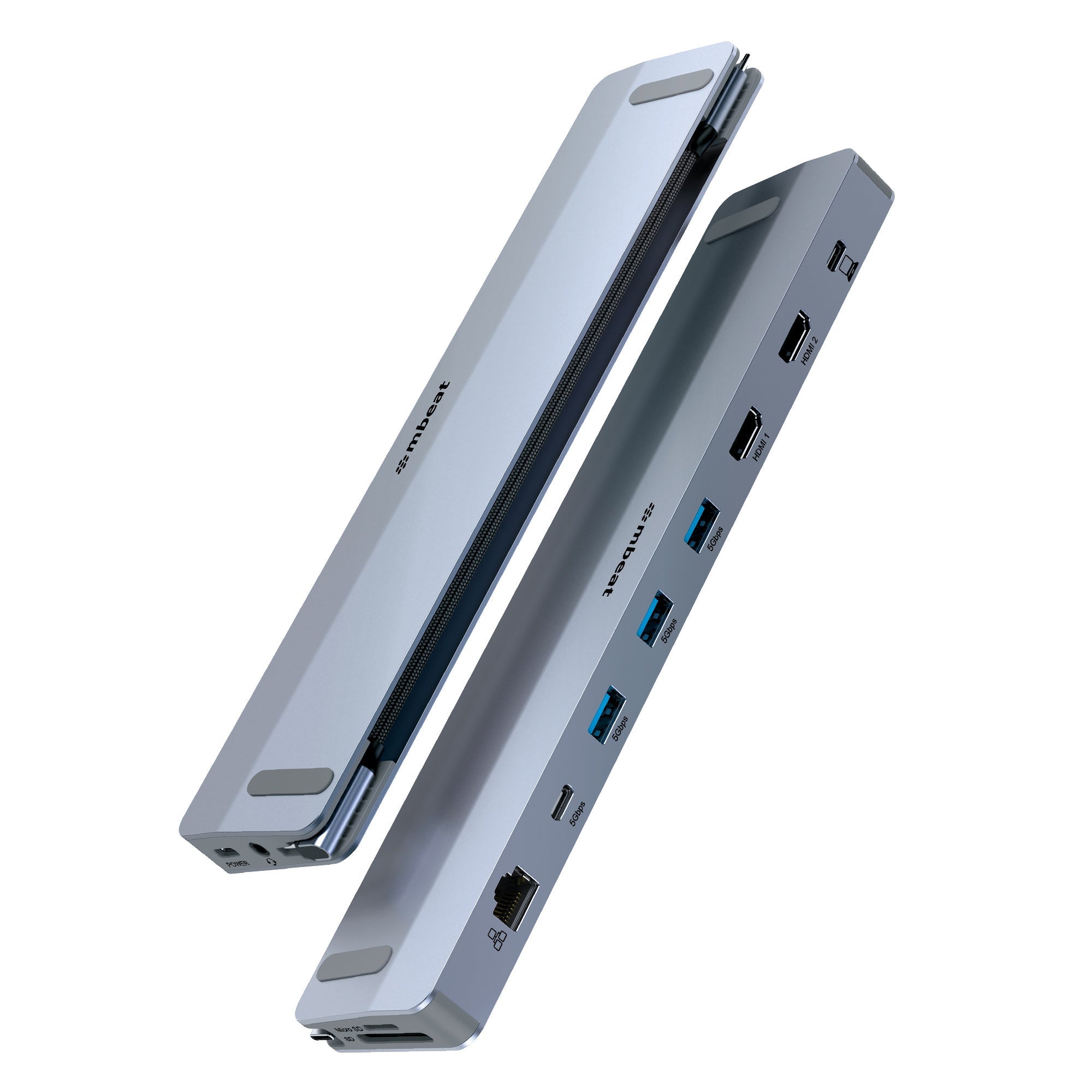 mbeat D12 Multi-Port Dual HDMI 4K USB-C Dock Default Title
