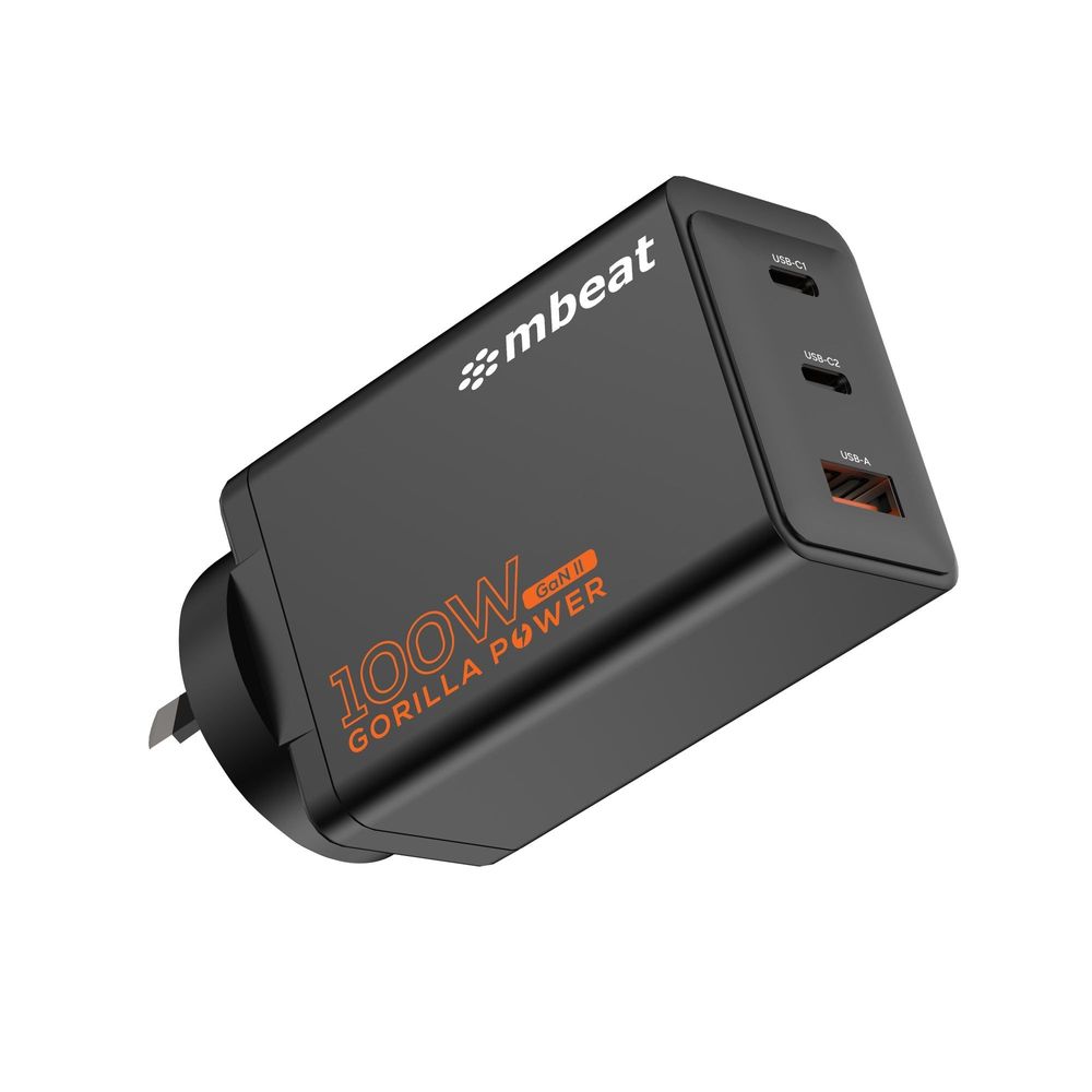 mbeat Gorilla Power PD 100W GaN II USB-C Charger Default Title