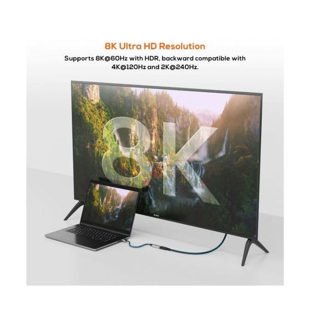 mbeat Tough Link 8K USB-C to HDMI Adapter - Space Grey