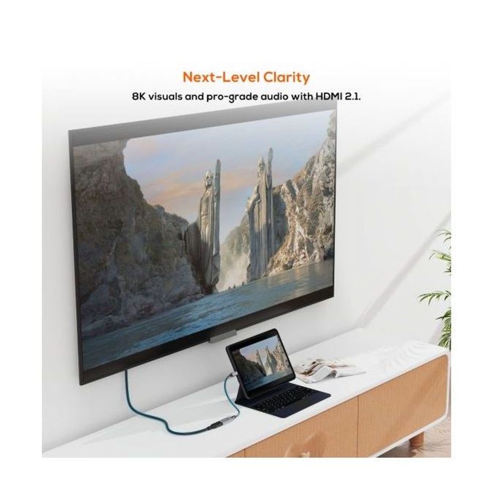 mbeat Tough Link 8K USB-C to HDMI Adapter - Space Grey