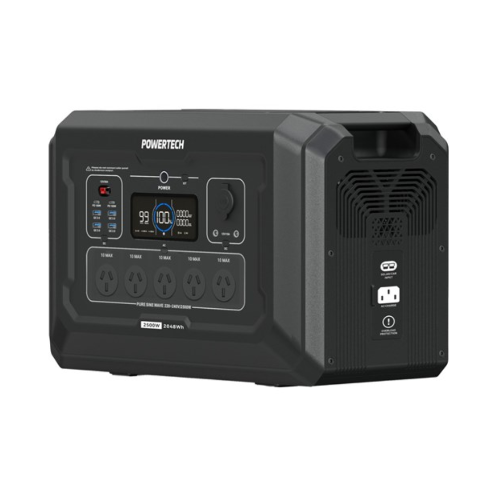 MB4104 - PowerTech 2500W 2048WH Power Station | TECH SUPPLY SHED