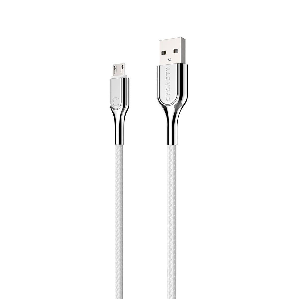 CY2688PCCAM - Cygnett Armored Micro to USB-A Cable 1M -White | Tech Supply Shed