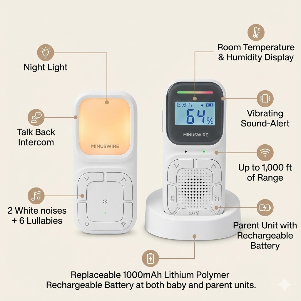 Vibrating Baby Monitor (NEWLY ARRIVED)