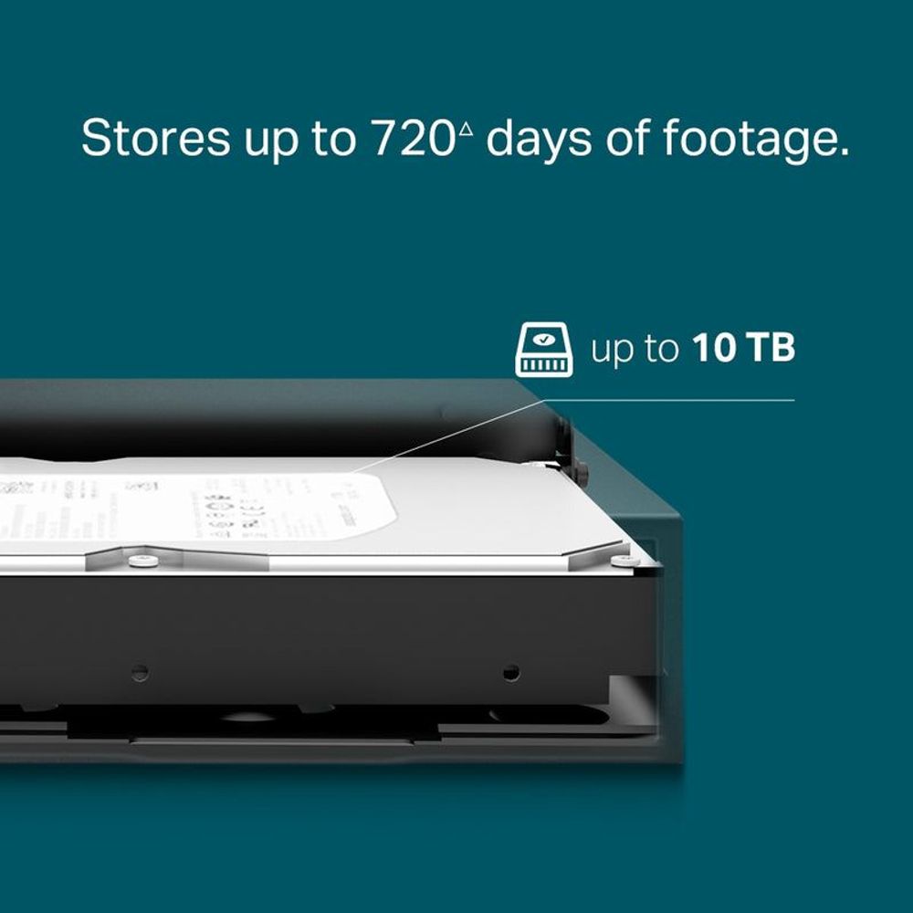 TP-Link VIGI 16-channel network video recorder with open drive bay