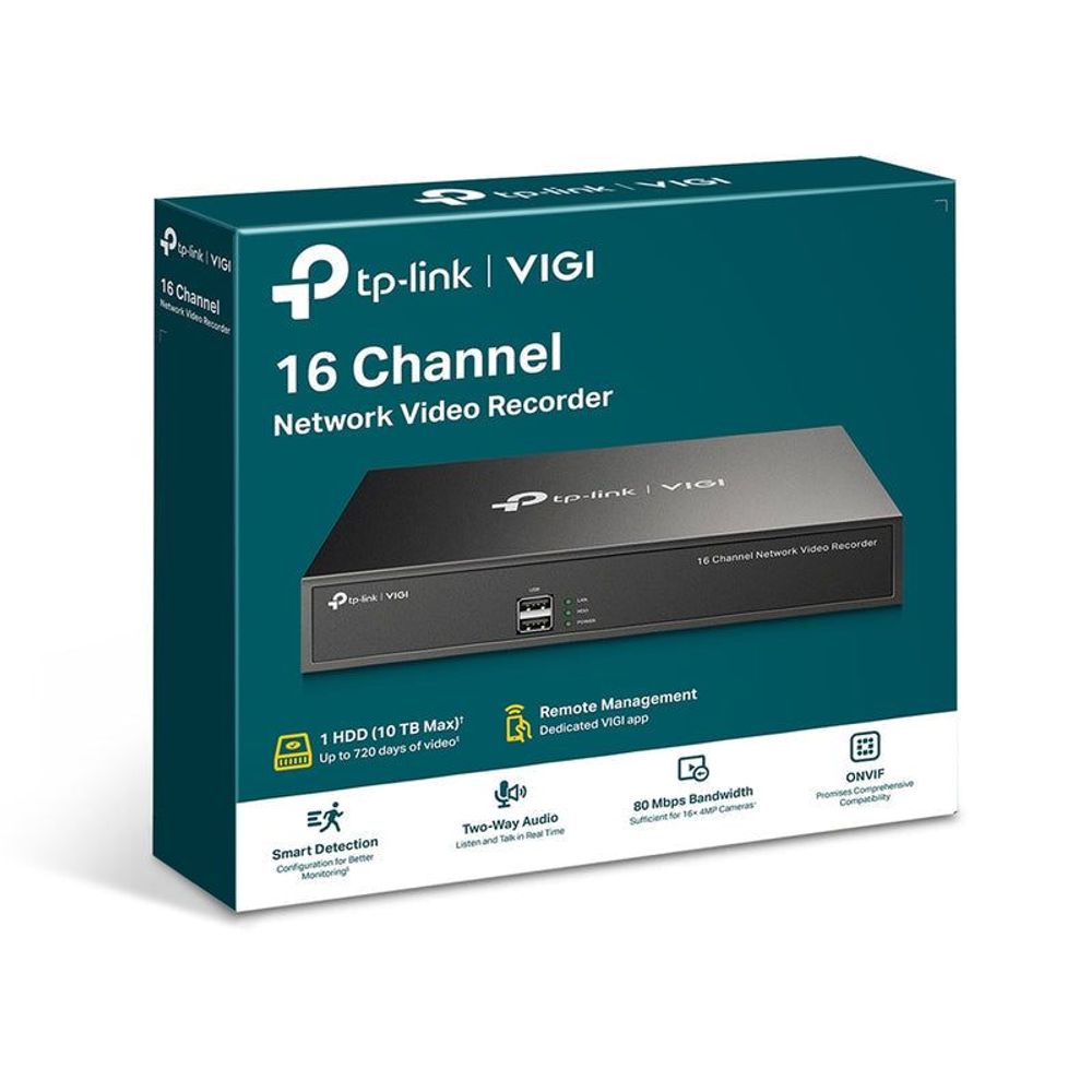 TP-Link VIGI 16-channel network video recorder retail box