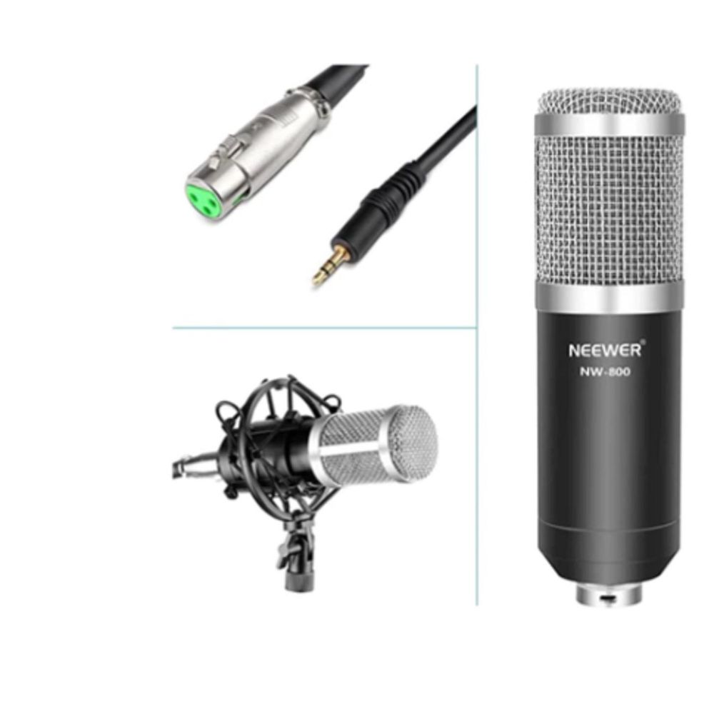NW-800 - NW-800 Professional Studio Broadcasting & Recording Microphone Set- Silver