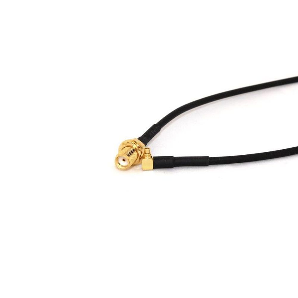 P-10 - SMA Female Bulkhead to MMCX Right Angle Pigtail