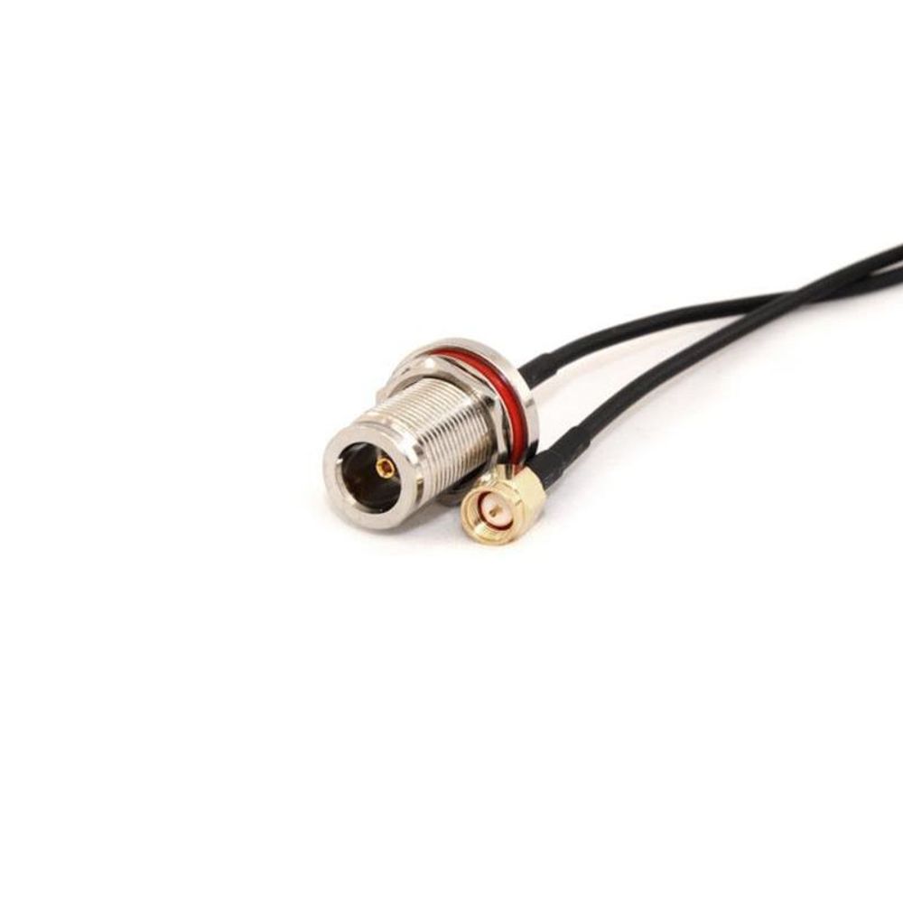 P-40 - N-Female Bulkhead to SMA Male 30cm 50 Ohm Coax Pigtail