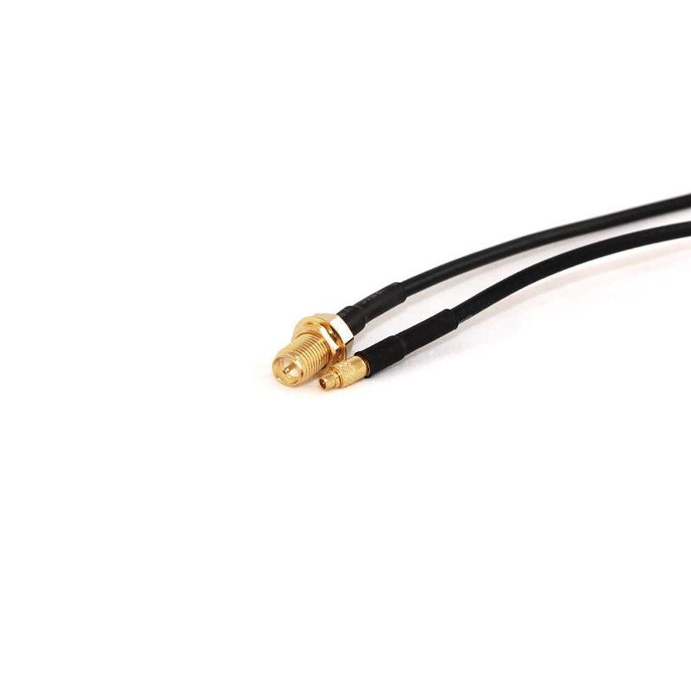 P-44 - RP-SMA Female Bulkhead to MMCX Male 20cm Coax Pigtail