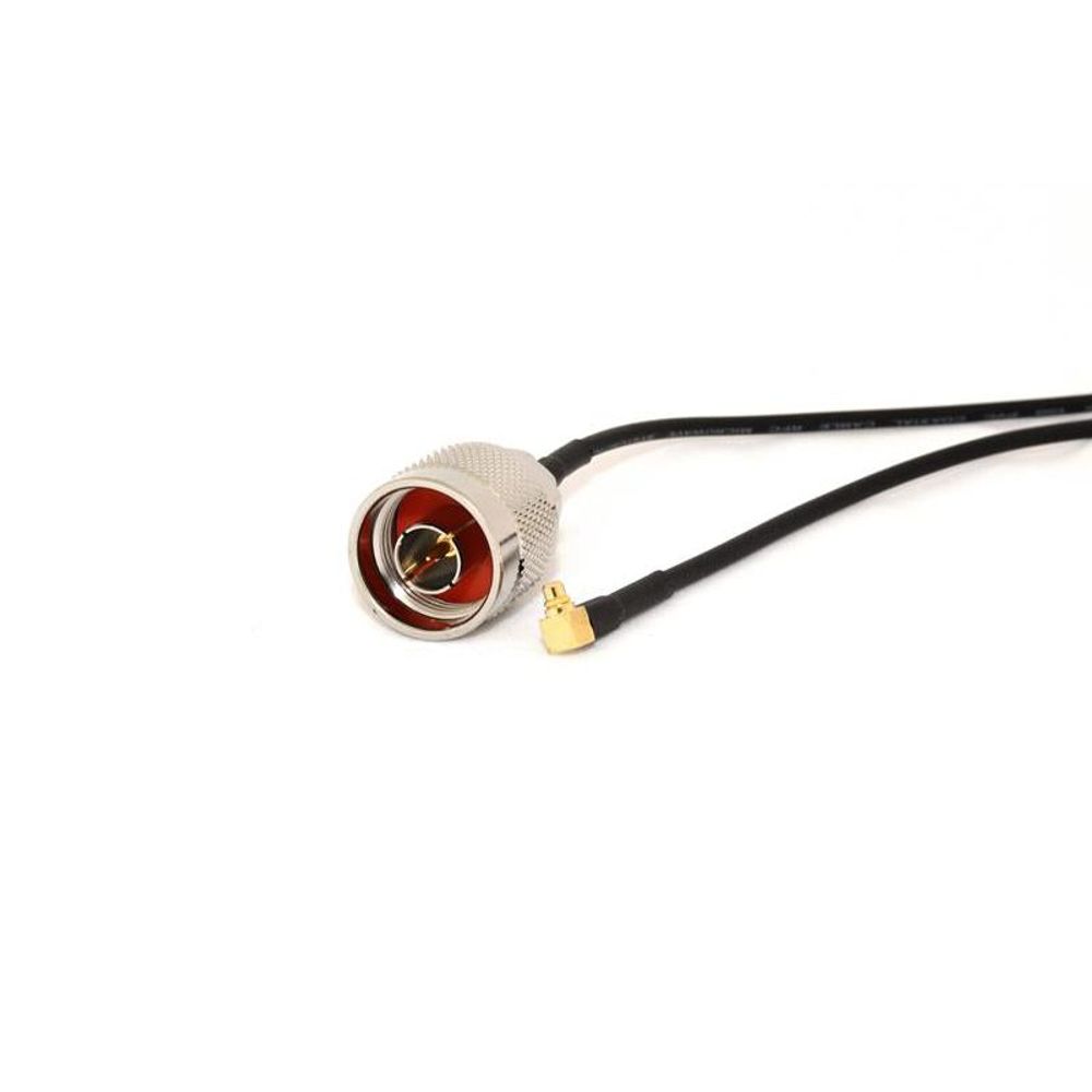 P-6 - N-Male to MMCX Male Right Angle 20cm Coax Pigtail
