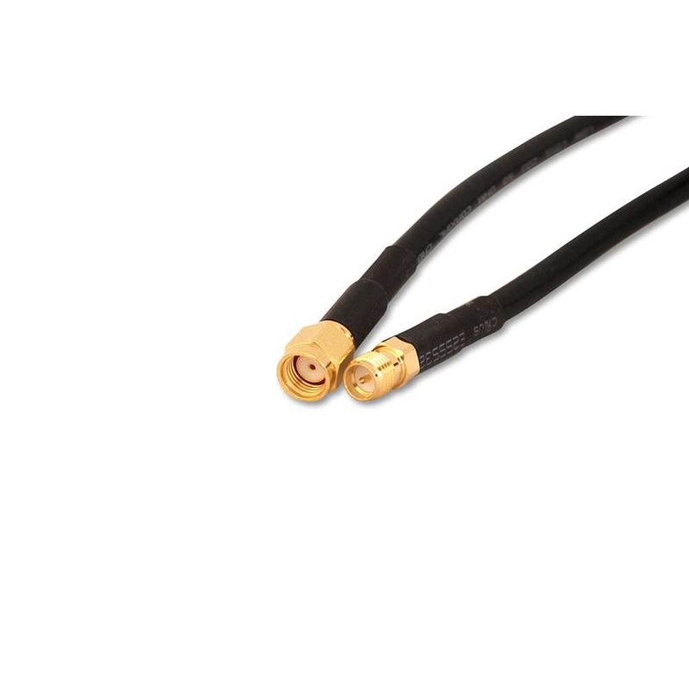 P-63 - RP-SMA Male to RP-SMA Female 300cm 50 Ohm Coax Pigtail