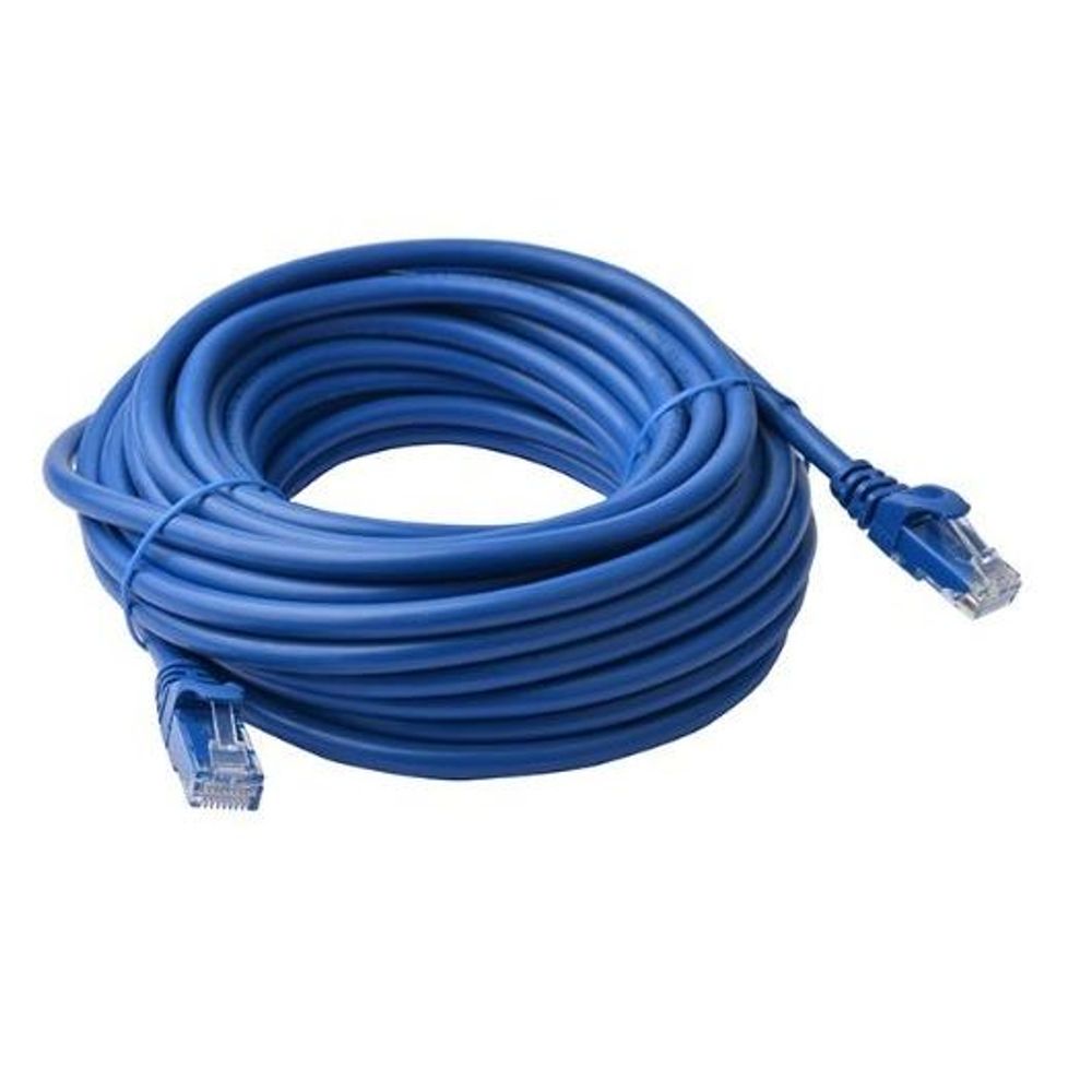 PL6A-50BLU - Cat 6a UTP Ethernet Cable, Snagless - 50m Blue