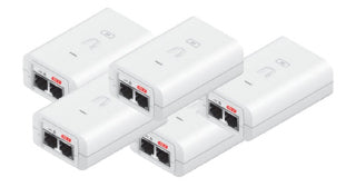 Ubiquiti 24v 1A Gigabit Power Over Ethernet Supply White 5-pack