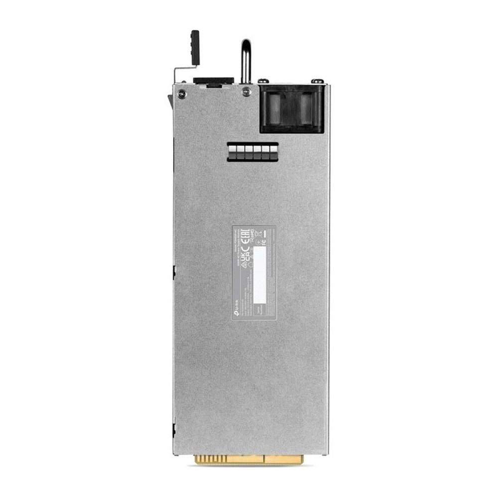 TP-Link AC power supply module side view with label area and gold edge connector