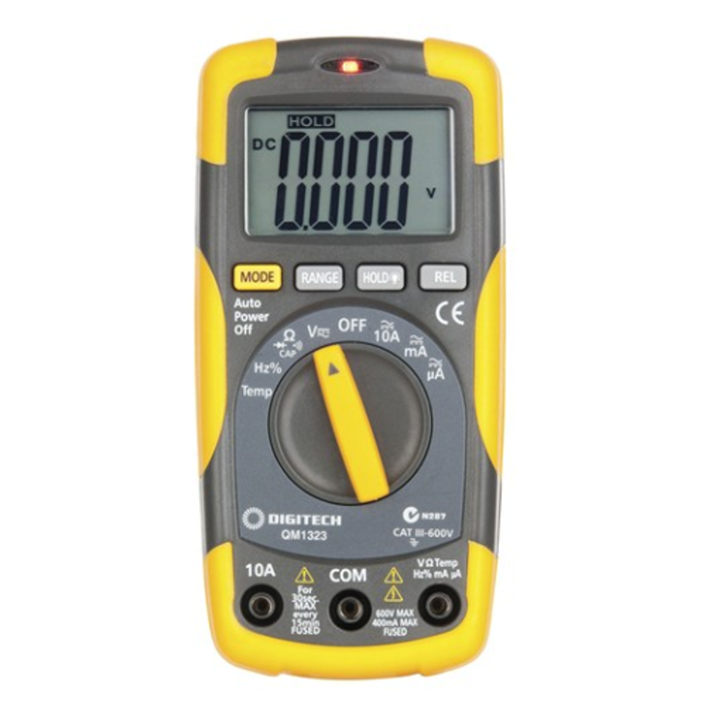 QM1323 Cat III Multimeter with Temperature