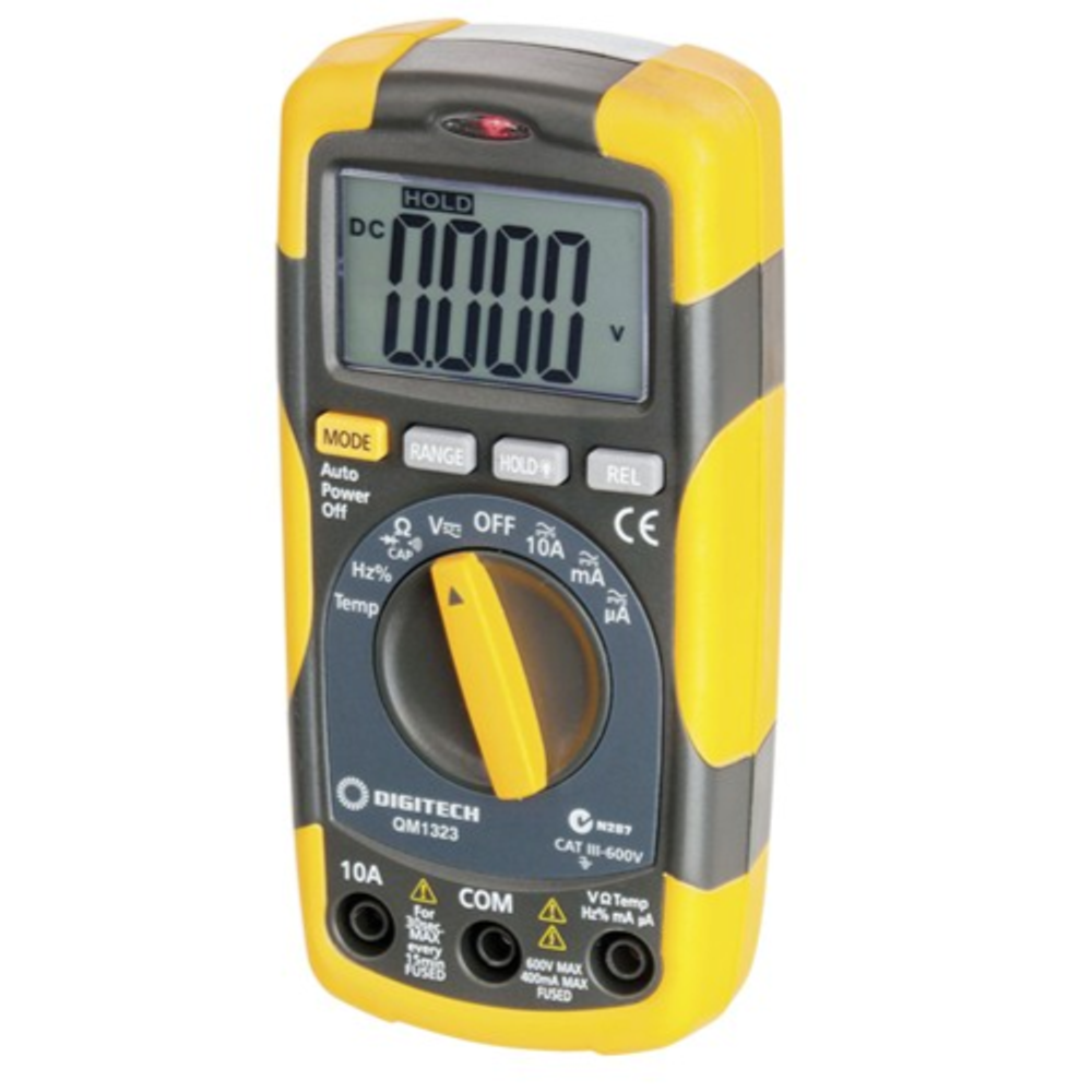 QM1323 Cat III Multimeter with Temperature