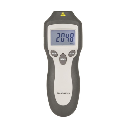 QM1449 Digital Tachometer with Memory includes Min-Max Tech Supply Shed front