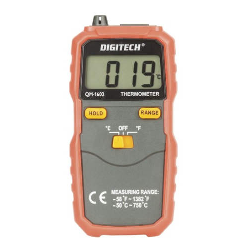 QM1602 Digital Thermometer with K-Type Thermocouple