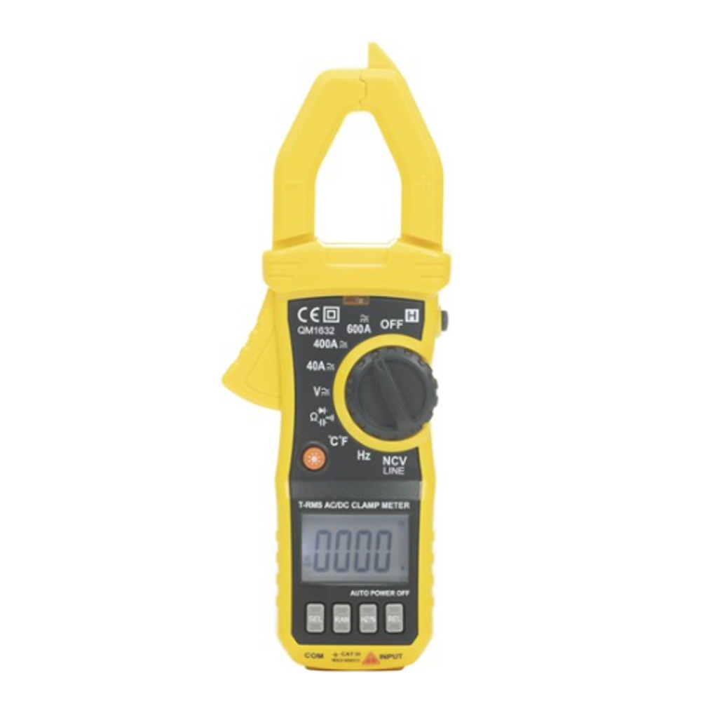 QM1632 600A True RMS AC/DC Clamp Meter