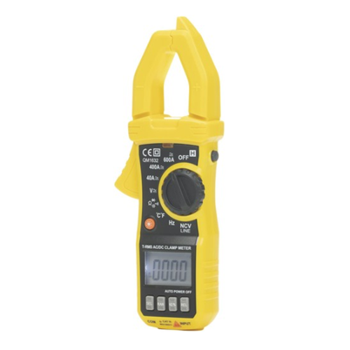 QM1632 600A True RMS AC-DC Clamp Meter Tech Supply Shed side