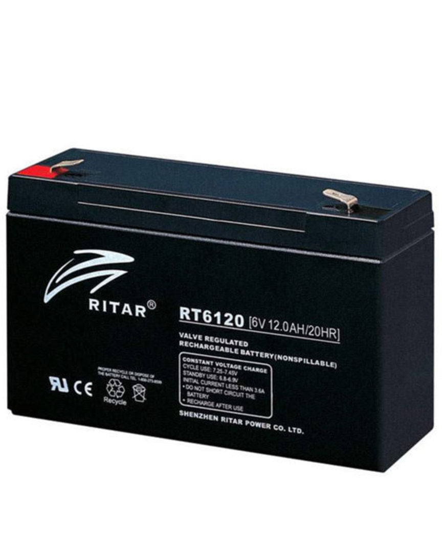 RT6120 - Ritar 6V 12Ah Sealed Lead Acid Battery