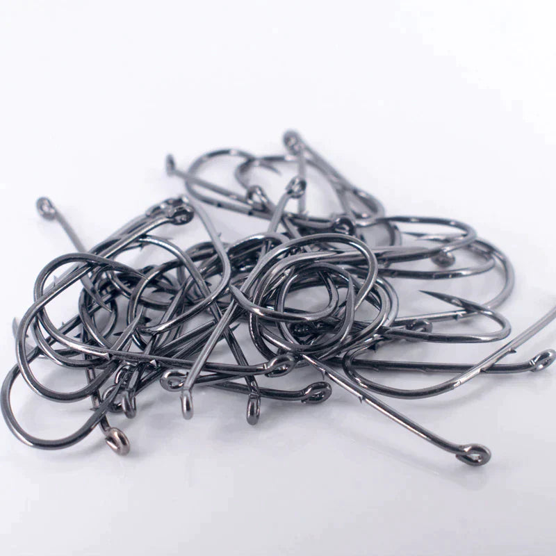 50pcs Double-backed 5/0 High Carbon Fishing Hooks