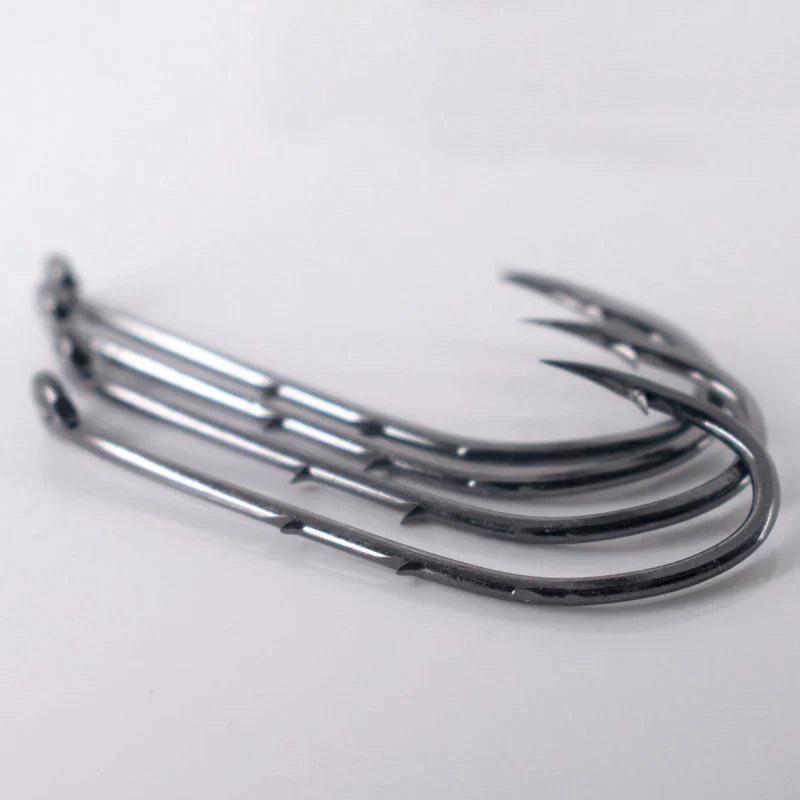 50pcs Double-backed 6/0 High Carbon Fishing Hooks