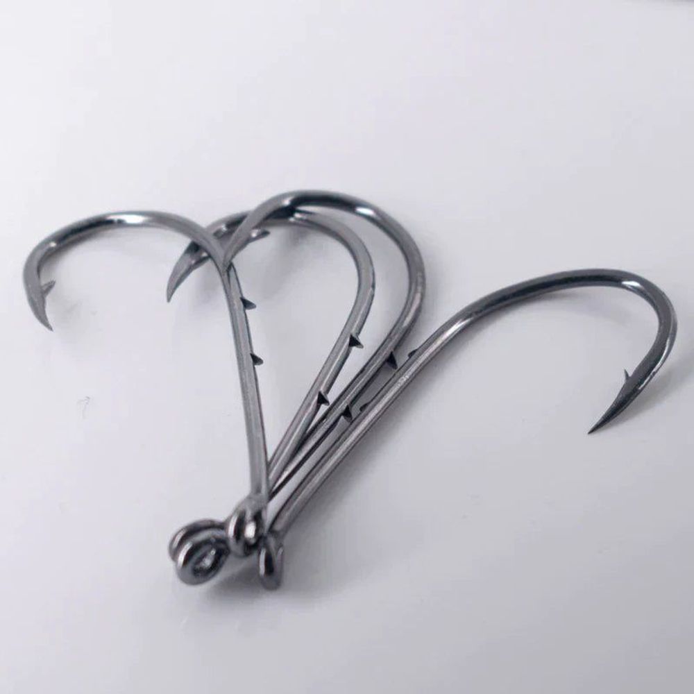 50pcs Double-backed 6/0 High Carbon Fishing Hooks | TECH SUPPLY SHED