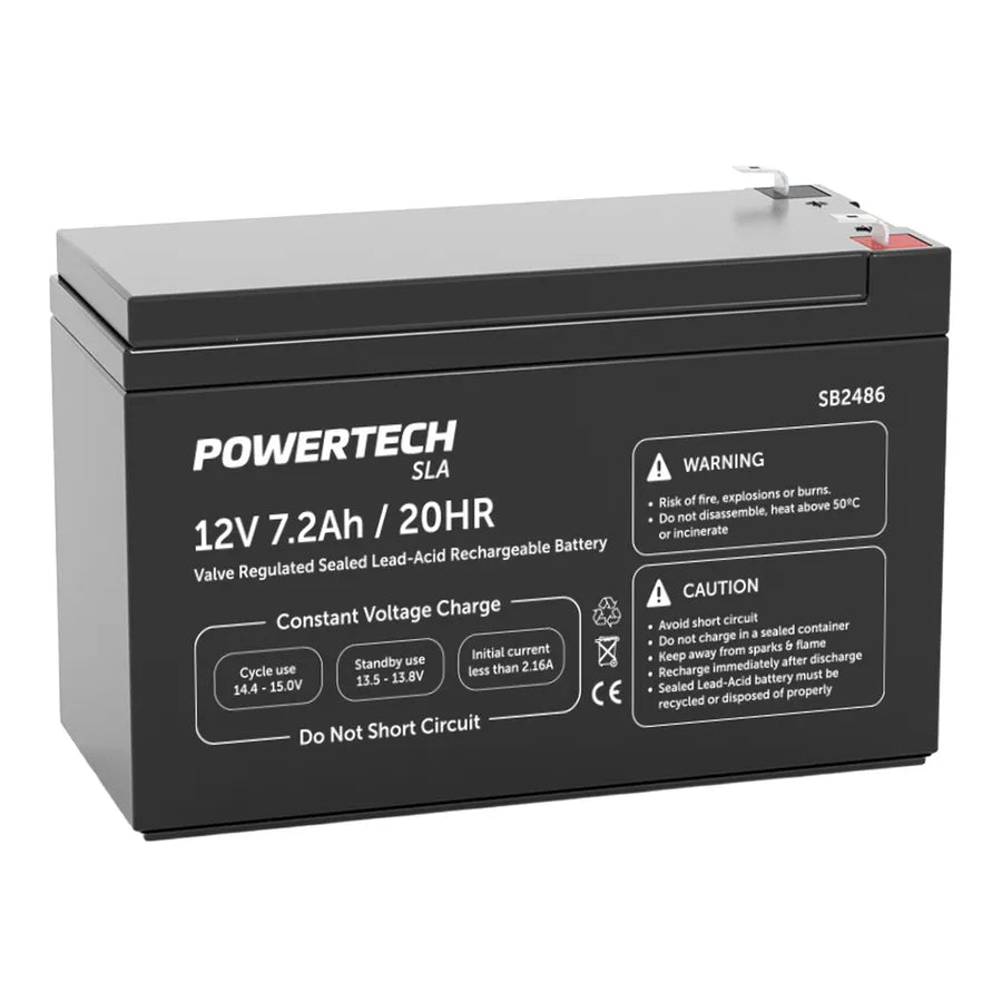 SB2486 - 12V 7.2Ah SLA Back-up Battery - NBN/ALARM/UFB
