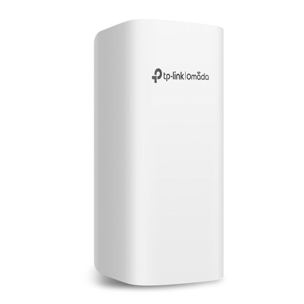 TP-Link Omada 5-port PoE+ smart switch, white cylindrical case with Omada logo