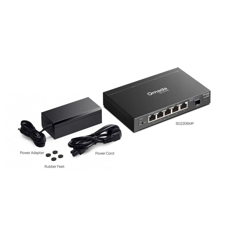 TP-Link SG2206MP Omada Access 6-Port Gigabit Switch with 4-Port PoE+