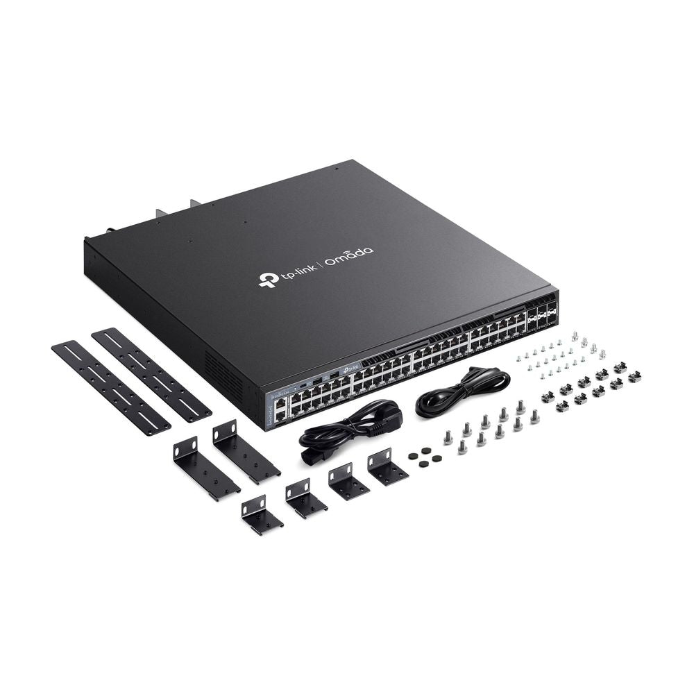 TP-Link SG6654XHP, Omada 48-Port Gigabit Stackable L3 Managed PoE+ Switch with 6 10G Slots