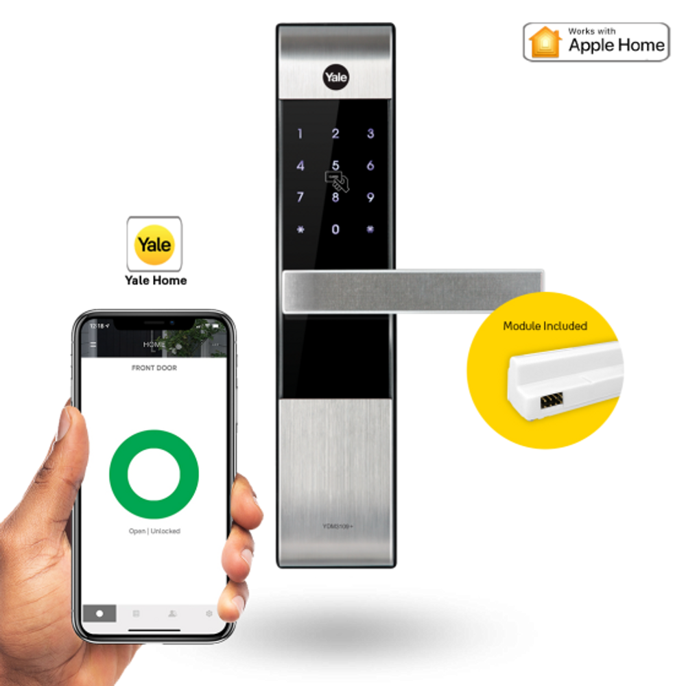 SYDM3109A/70/HK/SIL - YALE YDM3109A DIGITAL MORTICE LOCK SMART-READY - 70MM