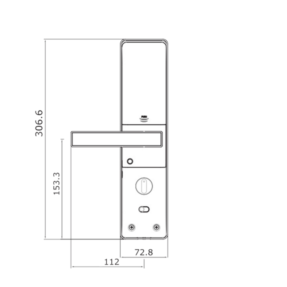 SYDM3109A/70/HK/SIL - YALE YDM3109A DIGITAL MORTICE LOCK SMART-READY - 70MM