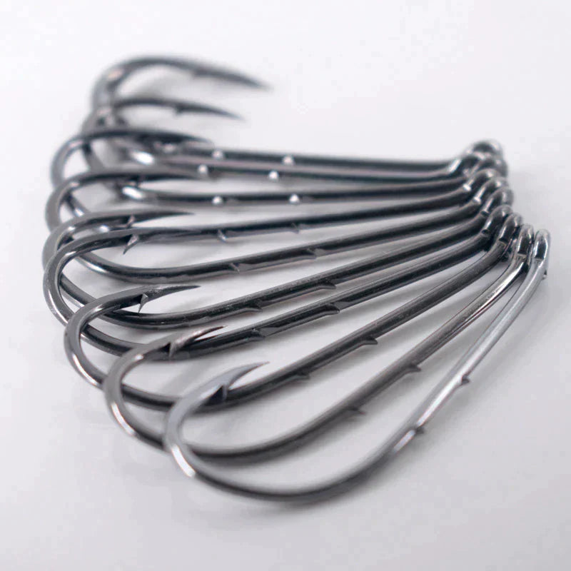 50pcs Double-backed 5/0 High Carbon Fishing Hooks