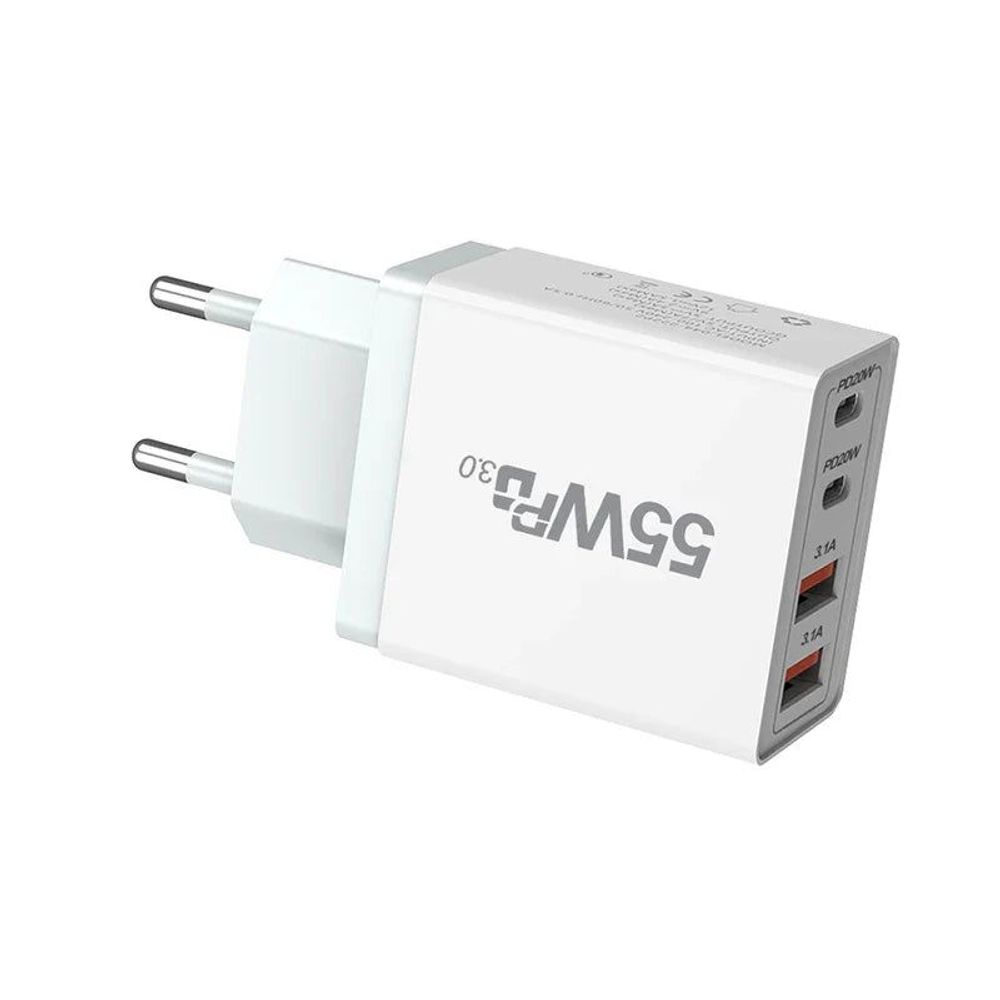 High-Efficiency Quick Charge 3.0 USB Wall Charger with International Plugs for Type C Devices