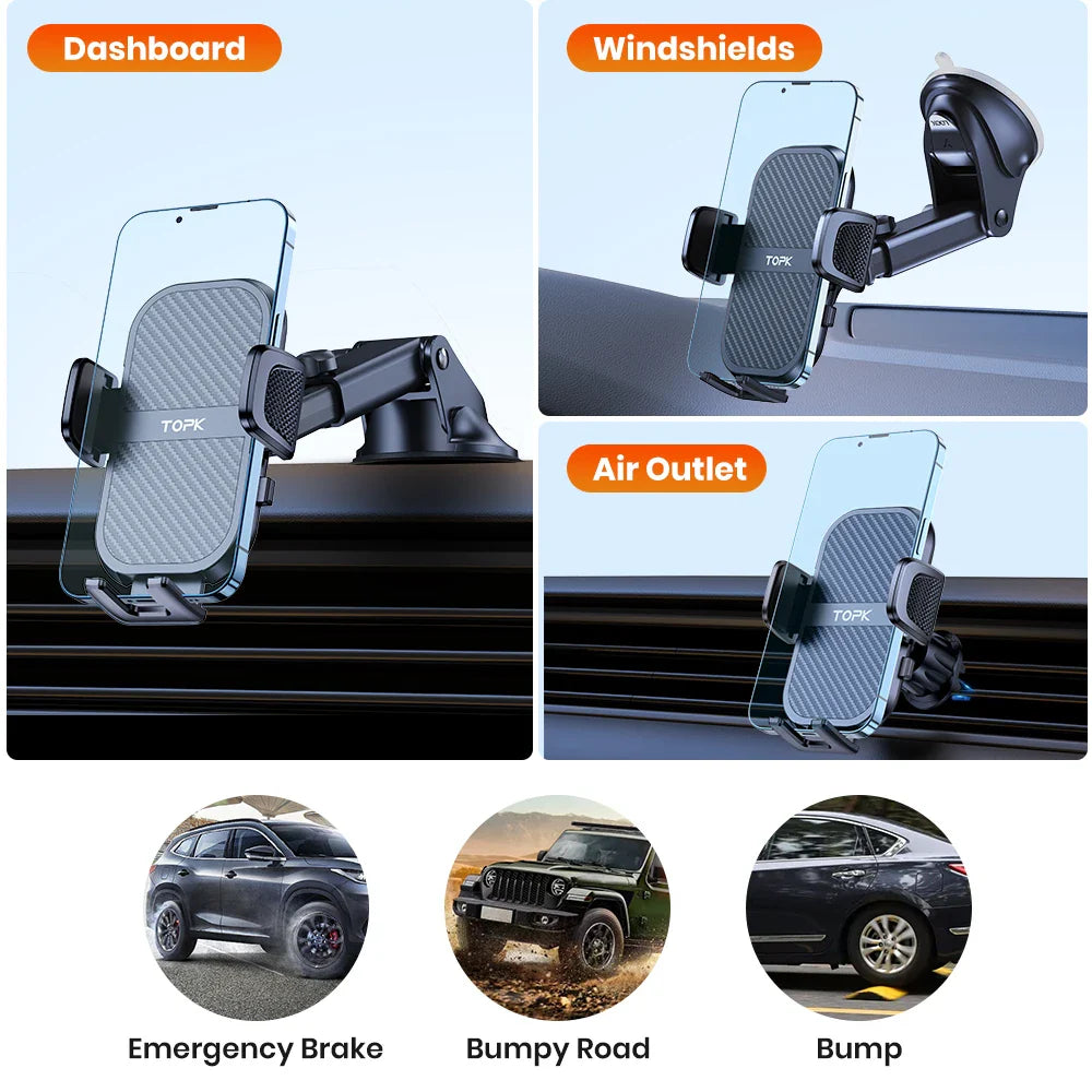 TOPK Premium Automotive Smartphone Mount