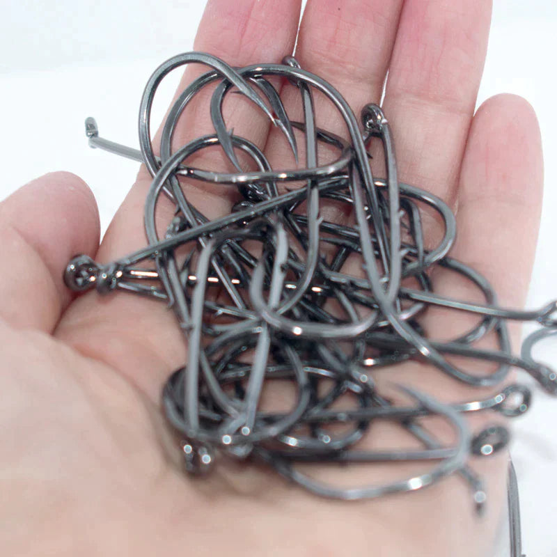 50pcs Double-backed 5/0 High Carbon Fishing Hooks