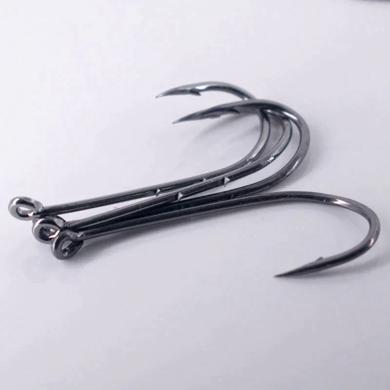50pcs Double-backed 5/0 High Carbon Fishing Hooks