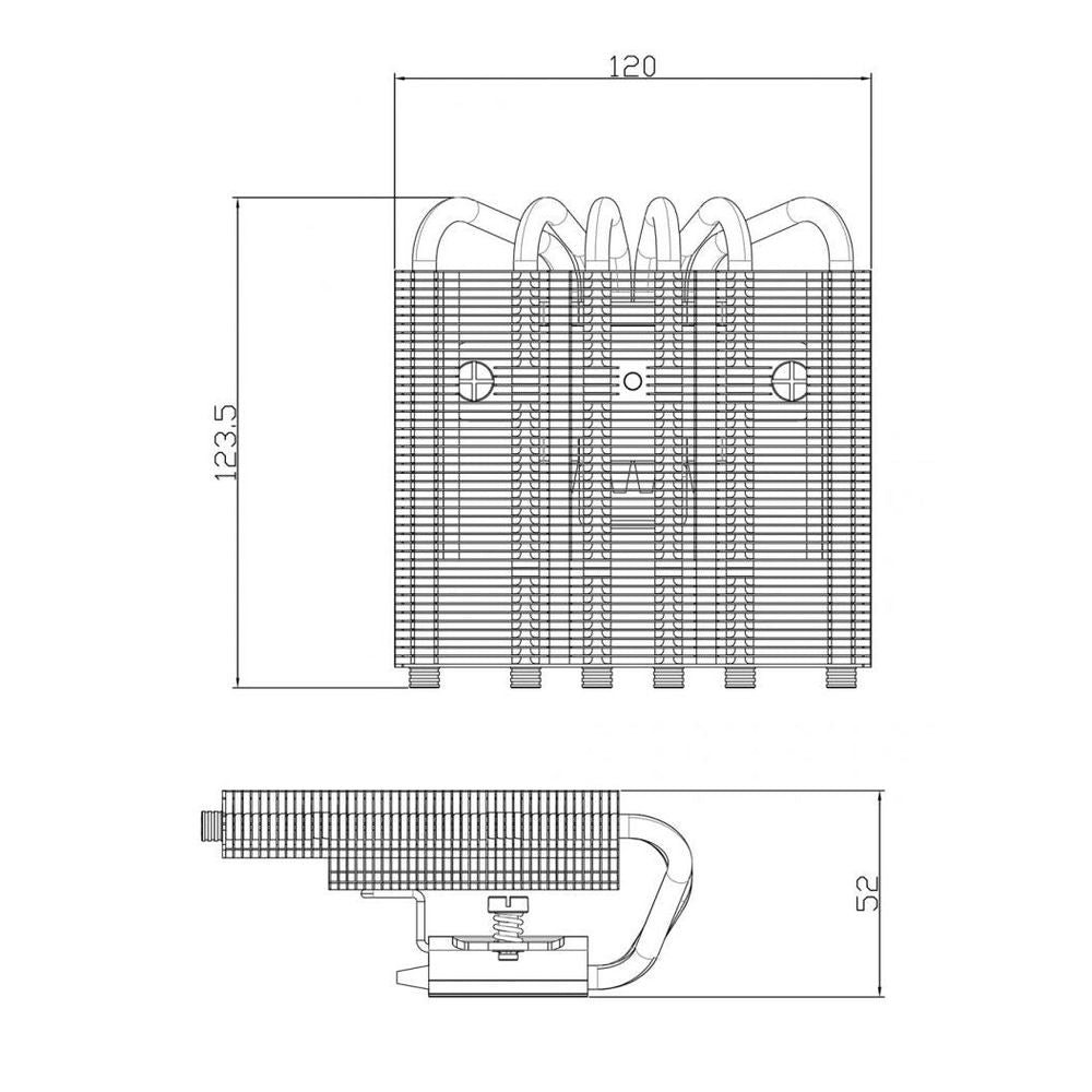 Thermalright AXP120 X67 White Argb