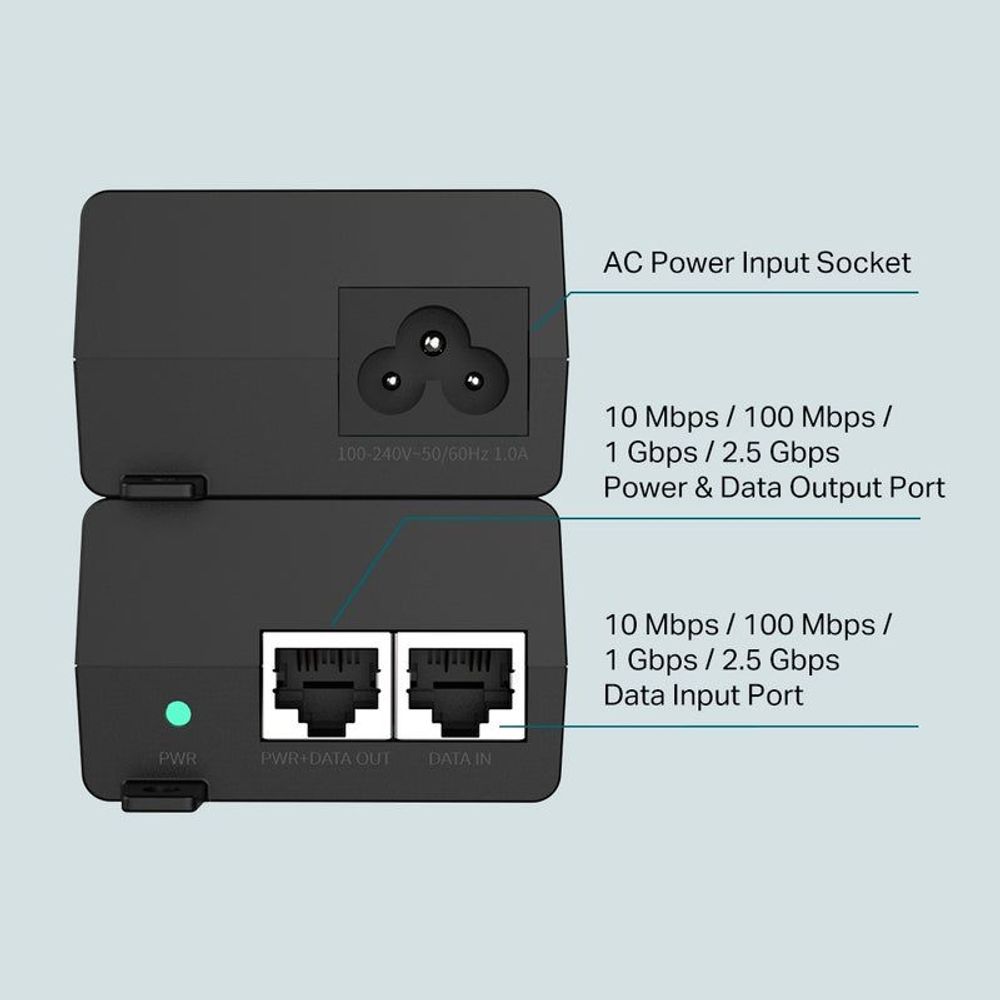 TL-POE260S - TP-Link TL-POE260S, 2.5G PoE+ Injector