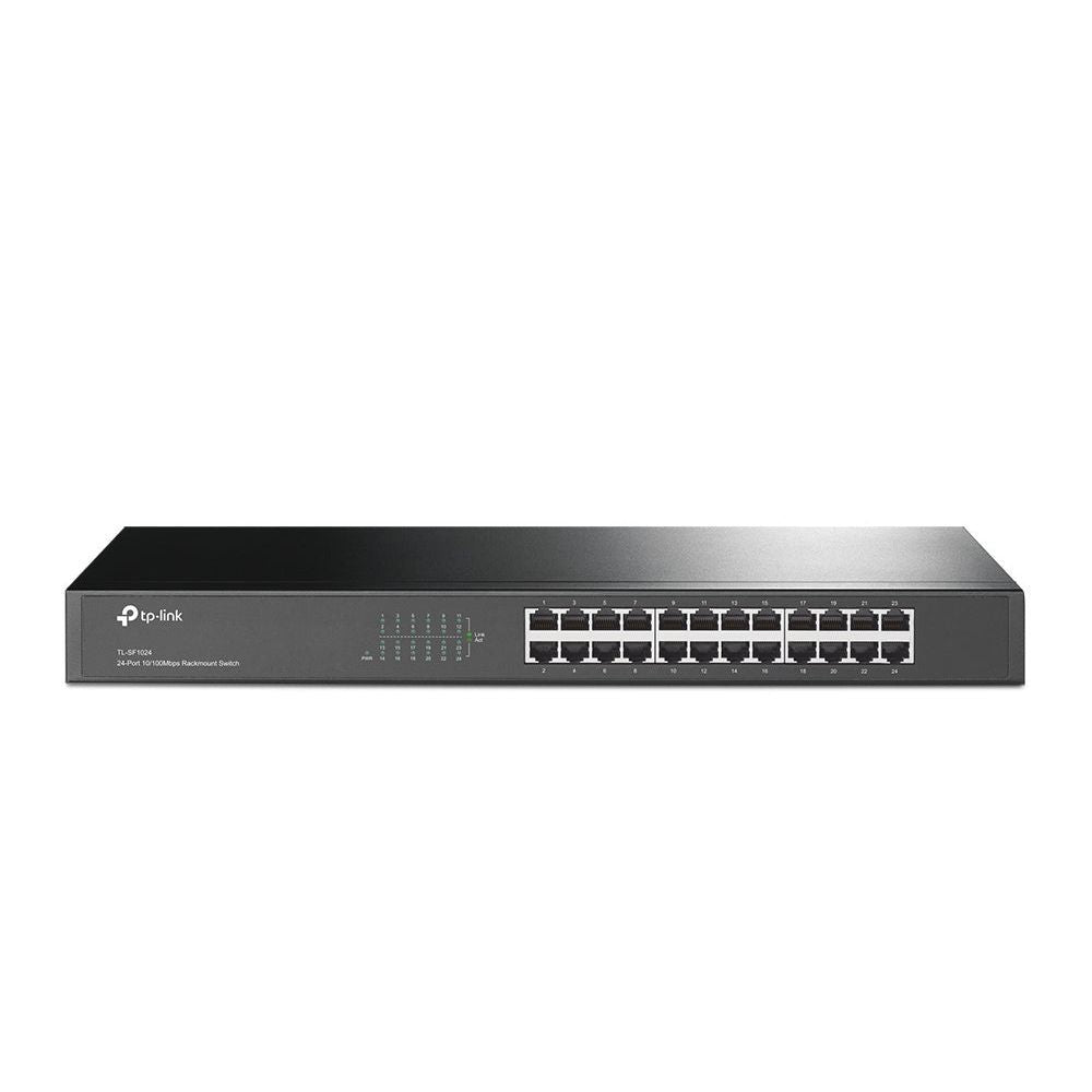 TL-SF1024 - TP-Link 24 Port 10/100M Switch, Metal 19" Rackmountable (Brackets Included)