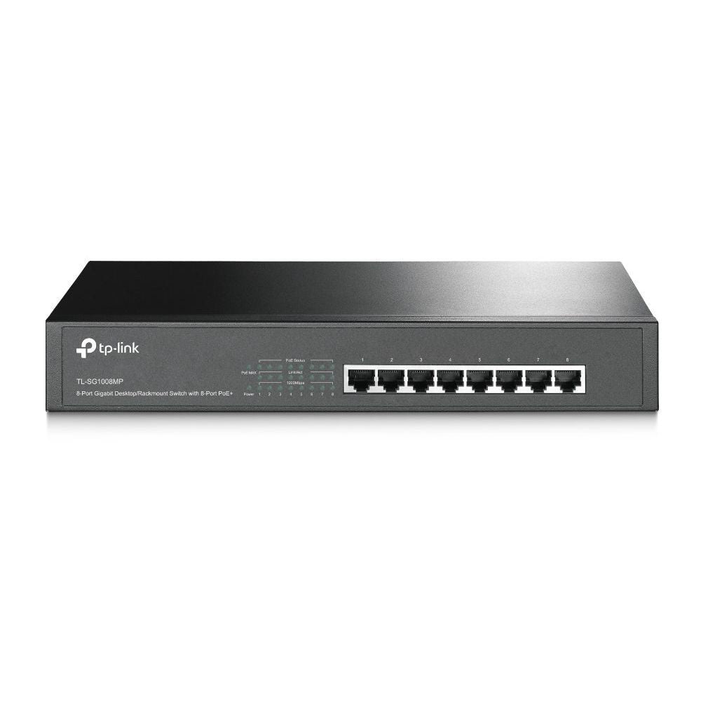 TL-SG1008MP - TP-LINK TL-SG1008MP 8-port Gigabit PoE+ Switch, PoE+ for All 8 Ports, 124W PoE power supply