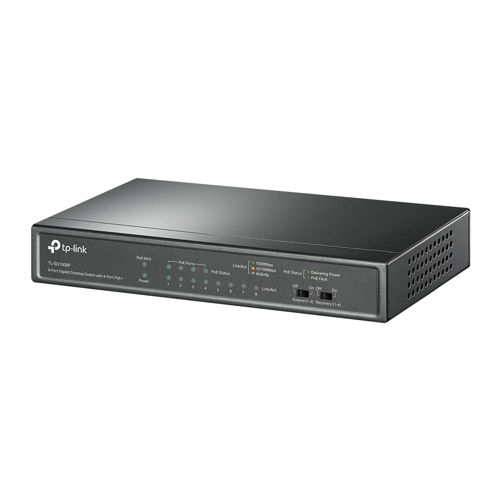 TL-SG1008P - TP-LINK TL-SG1008P 8-Port Gigabit Desktop Switch with 4-Port PoE (53W)