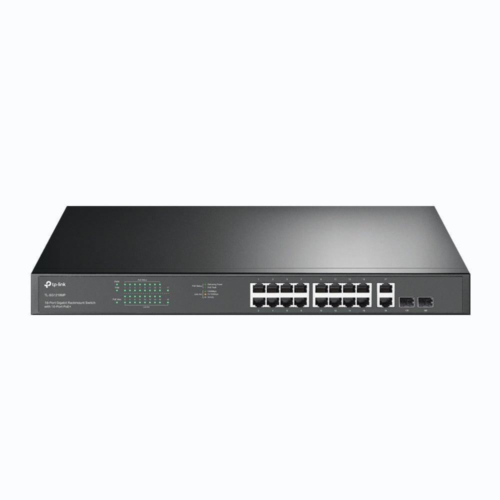 TL-SG1218MP - TP-Link 18-Port Gigabit Rackmount Switch with 16-Port PoE+