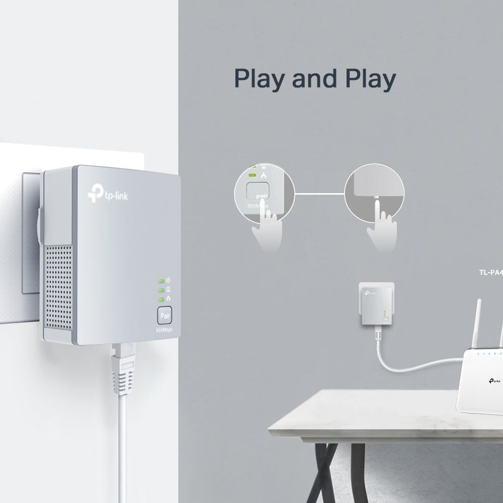 TP-Link TL-PA411 KIT AV600 Powerline Starter Kit