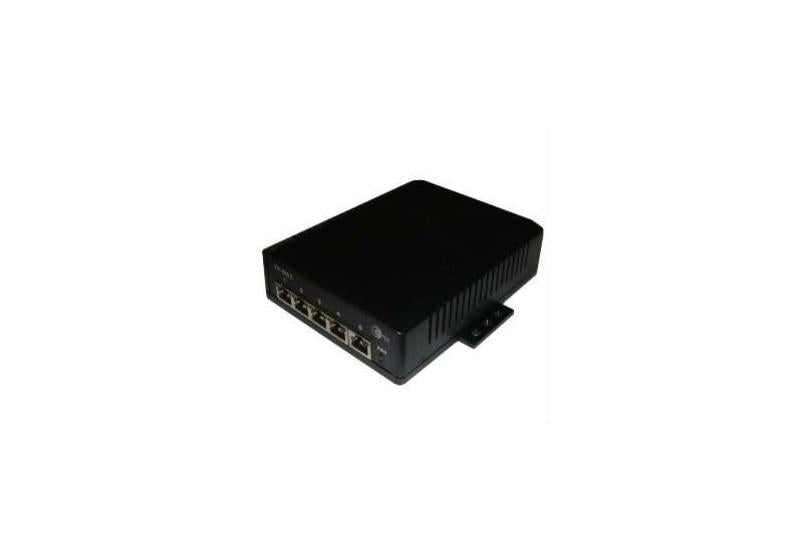 Tycon Power 12-36VDC in, 5 Port 802.3af Gigabit POE Switch Out