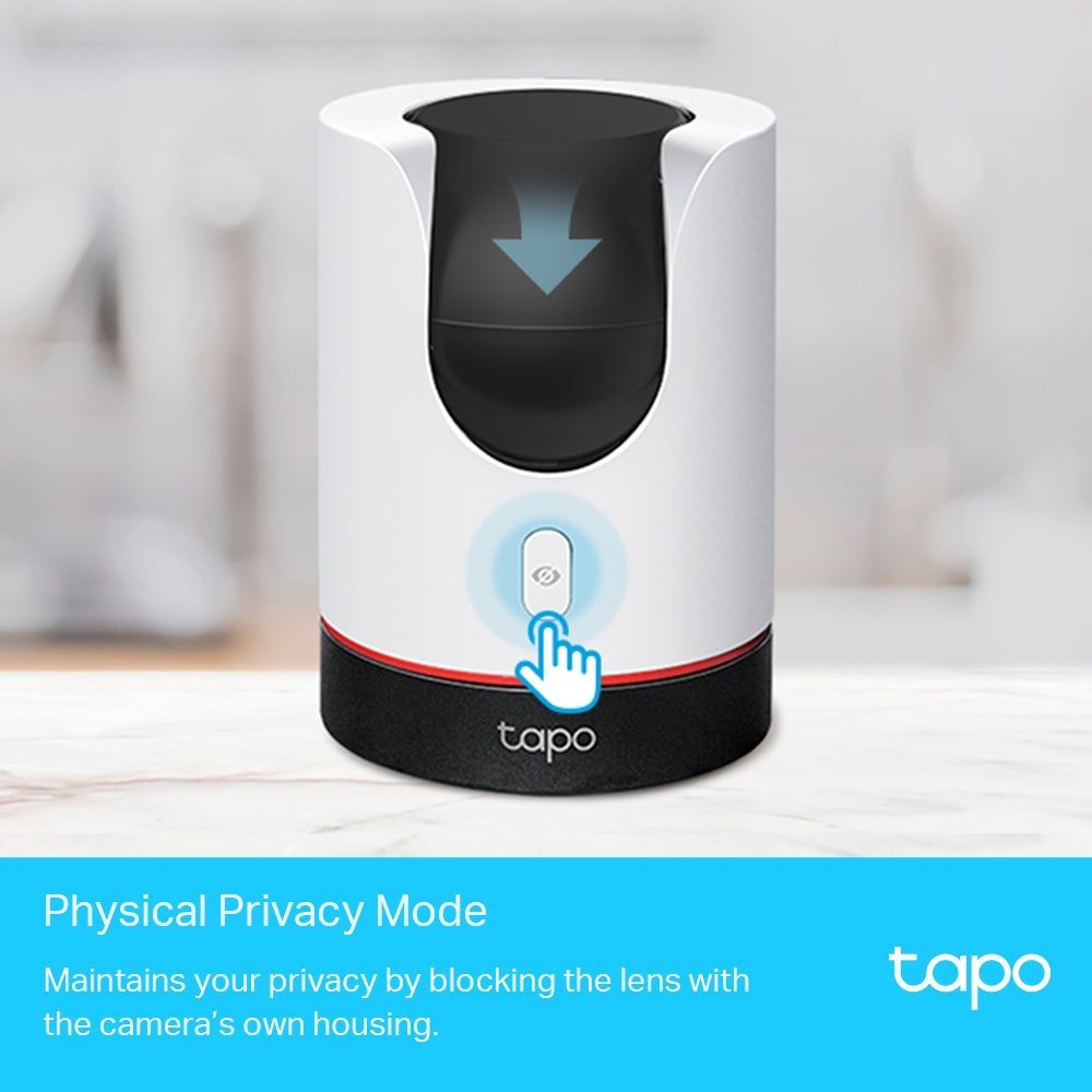 TP-Link Tapo C225 Pan/Tilt AI Home Security Wi-Fi Camera, 360° horizontal view, 2K QHD, POWER : AC Adapter